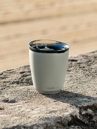 Photo of HUSKEE Steel Cup + Lid (8oz/237ml) ( ) [ Huskee ] [ Coffee Cups ]