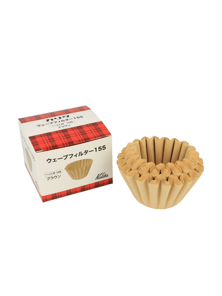 Photo of KALITA Wave 155 Filters (Unbleached) (50-Pack) ( ) [ Kalita ] [ Paper Filters ]