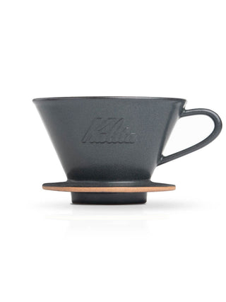 Photo of KALITA Wave 185 MINO Pottery Dripper ( Sand Black ) [ Kalita ] [ Pourover Brewers ]