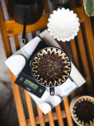 Photo of KALITA Wave 185 MINO Pottery Dripper ( ) [ Kalita ] [ Pourover Brewers ]