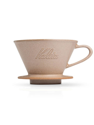 Photo of KALITA Wave 185 MINO Pottery Dripper ( Sand Brown ) [ Kalita ] [ Pourover Brewers ]