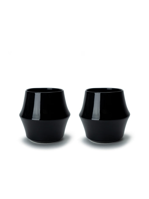 Photo of KRUVE CASCADE Porcelain Espresso Glasses (2-Pack) ( Black ) [ Kruve ] [ Coffee Glasses ]