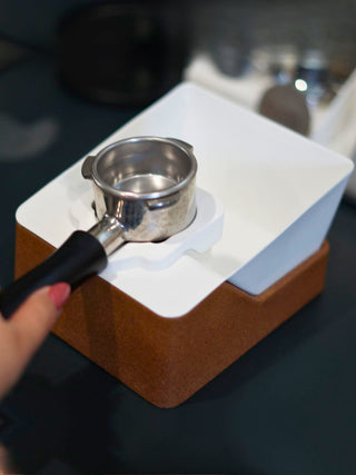 Photo of PROPER BY DESIGN Olympus Knockbox + Tamping Station ( ) [ Proper by Design ] [ Knock Boxes ]