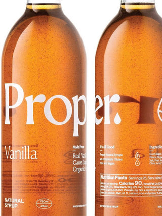 Photo of PROPER Vanilla Syrup (750ml/25oz) ( ) [ Proper Syrups ] [ Syrup ]