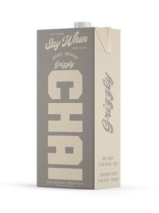 Photo of SAY WHEN Organic Grizzly Chai Concentrate (Half Sweet & Extra Spiced) ( 12 Cartons (1 Case) ) [ Say When ] [ Drink Concentrate ]