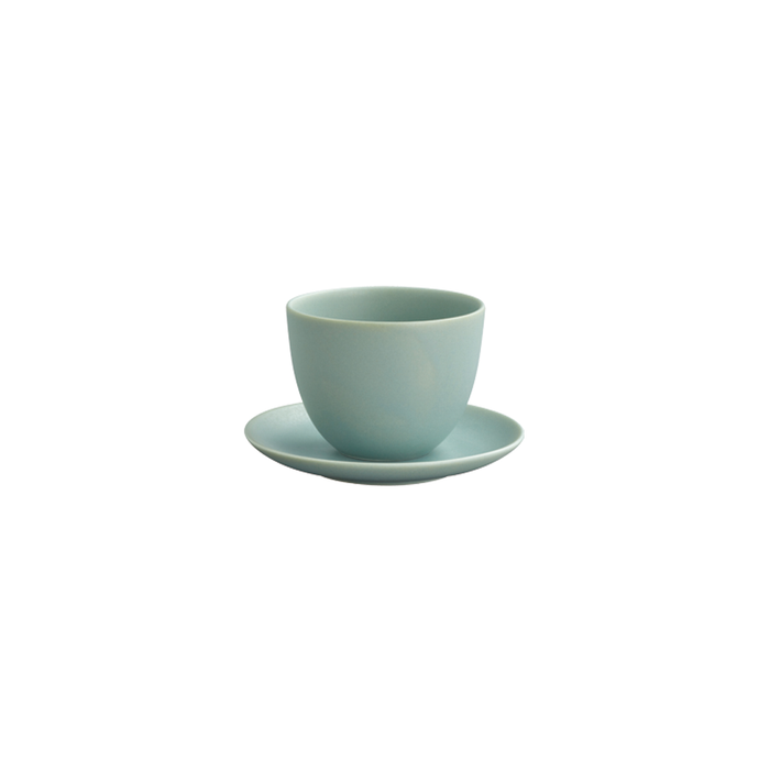 Photo of KINTO PEBBLE Cup & Saucer 180ml ( Moss Green ) [ KINTO ] [ Tea Equipment ]