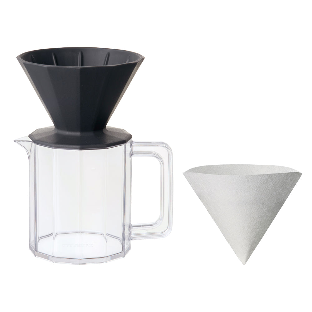 Photo of KINTO ALFRESCO Brewer Jug Set (4-Cup) ( Black ) [ KINTO ] [ Coffee Kits ]