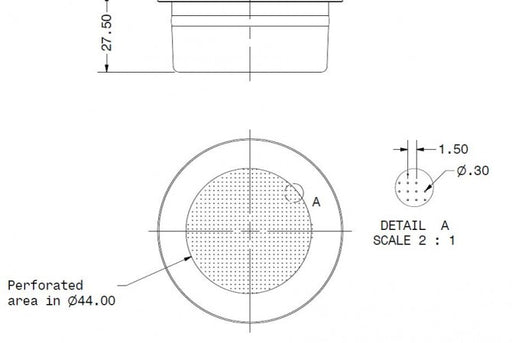 Photo of 53mm Precision Double Portafilter Basket ( ) [ IMS ] [ Espresso Accessories ]