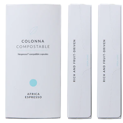 Photo of Colonna - Compostable Africa Espresso Capsules (Box of 10) ( ) [ Colonna ] [ Coffee ]