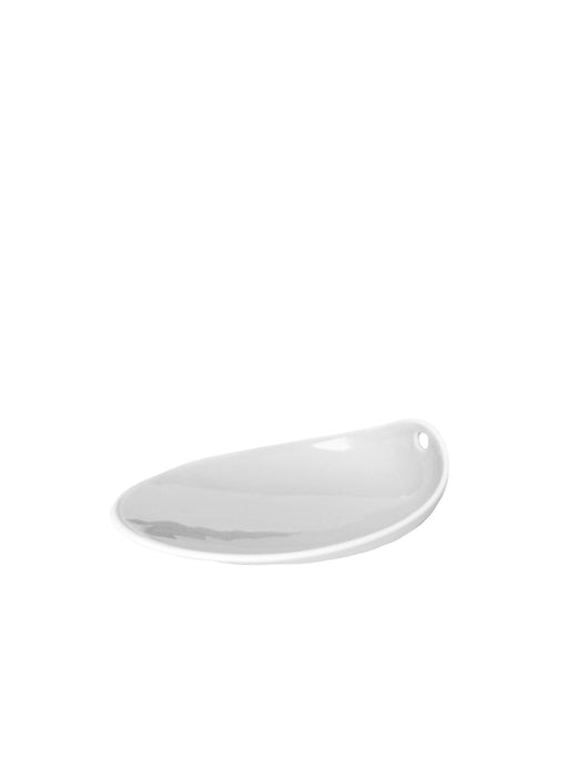 Photo of COOKPLAY Jomon Small Plate (14x11cm/5.5x4.3in) ( Glazed White ) [ Cookplay ] [ Bowls ]