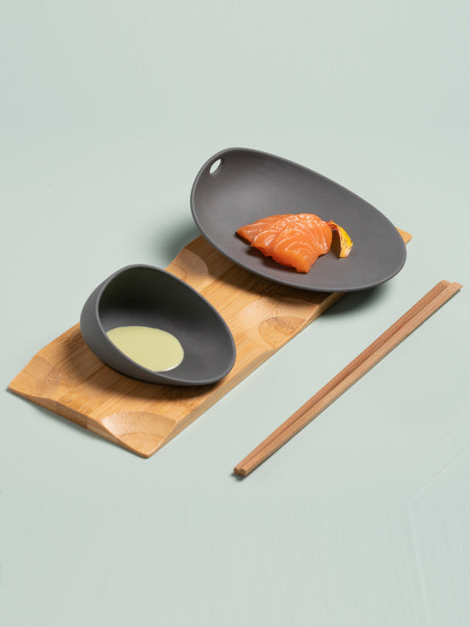 Photo of COOKPLAY Jomon Mini Bowl-Plate (10x8cm/4x3.15in) ( ) [ Cookplay ] [ Bowls ]