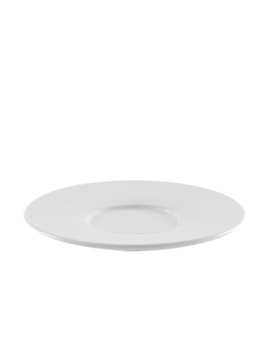 Photo of CREATED CO. Angle Cappuccino & Small Latte Saucer (6-Pack) (Saucers Only) ( White ) [ Created Co. ] [ Coffee Cups ]