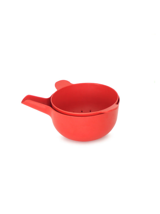 Photo of EKOBO Pronto Small Mixing Bowl & Colander Set ( Tomato ) [ EKOBO ] [ Kitchen ]