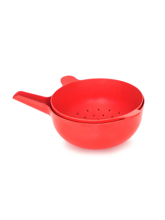 Photo of EKOBO Pronto Large Mixing Bowl & Colander Set ( Tomato ) [ EKOBO ] [ Kitchen ]