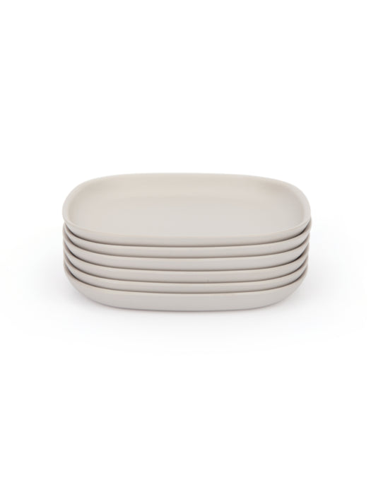 Photo of EKOBO Gusto Cocktail Plate Set (6 Plates) ( Stone ) [ EKOBO ] [ Plates ]
