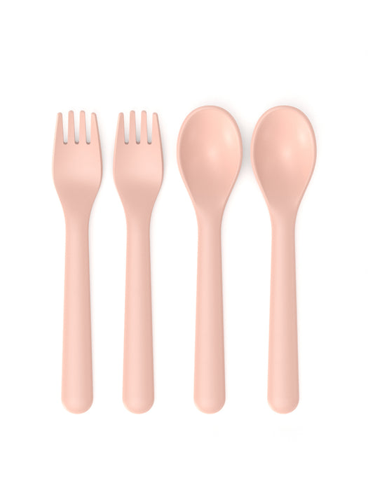Photo of EKOBO Go Cutlery Set (2 x fork & spoon) ( Blush ) [ EKOBO ] [ Cutlery ]