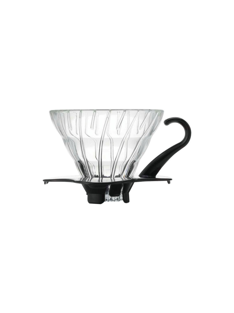 Photo of HARIO V60-01 Glass Dripper (Black) ( Default Title ) [ HARIO ] [ Pourover Brewers ]