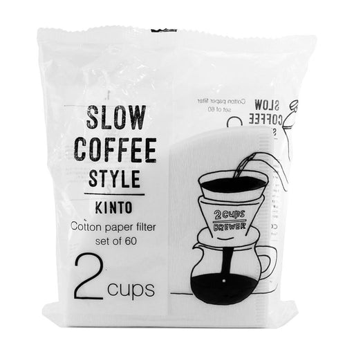 Photo of KINTO SLOW COFFEE STYLE Cotton Paper Filter 2 Cup ( White ) [ KINTO ] [ Paper Filters ]