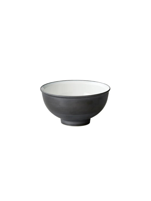 Photo of KINTO RIM Rice Bowl (120mm/4.5in) (6-Pack) ( Black ) [ KINTO ] [ Bowls ]
