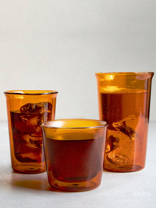 Photo of KINTO CAST AMBER Double Wall Glass (340ml/11.6oz) ( ) [ KINTO ] [ Beer Glasses ]
