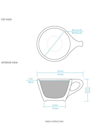 Photo of notNeutral LINO Single Cappuccino Cup & Saucer (5oz/148ml) (wholesale sample only) ( ) [ notNeutral ] [ Coffee Cups ]