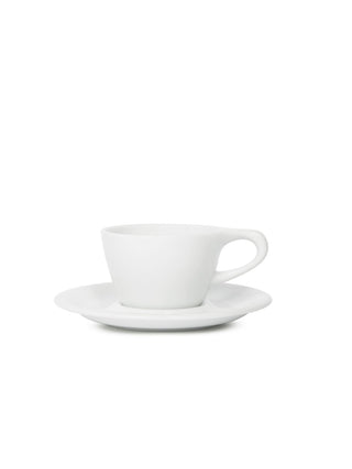 Photo of notNeutral LINO Single Cappuccino Cup & Saucer (5oz/148ml) (6-Pack) ( White ) [ notNeutral ] [ Coffee Cups ]