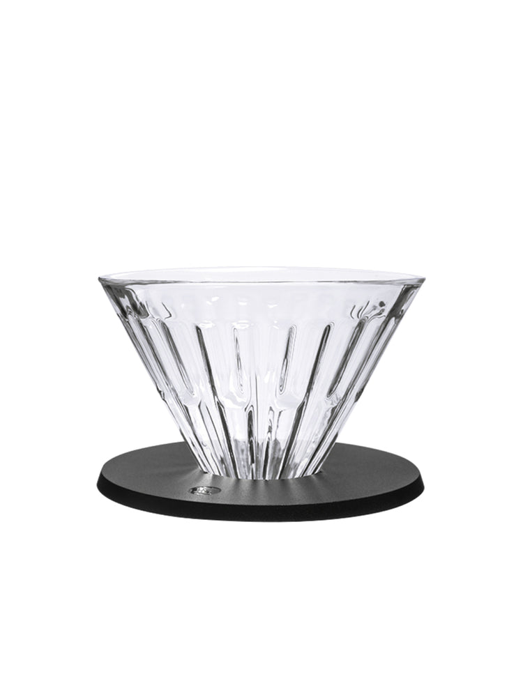 Photo of TIMEMORE Crystal Eye Glass Dripper with Holder ( Black 01 (1-2 cups) ) [ Timemore ] [ Pourover Brewers ]